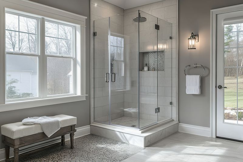 Elegant Shower with Tile Accents